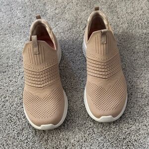 Women's Tan Slip-On Sneakers